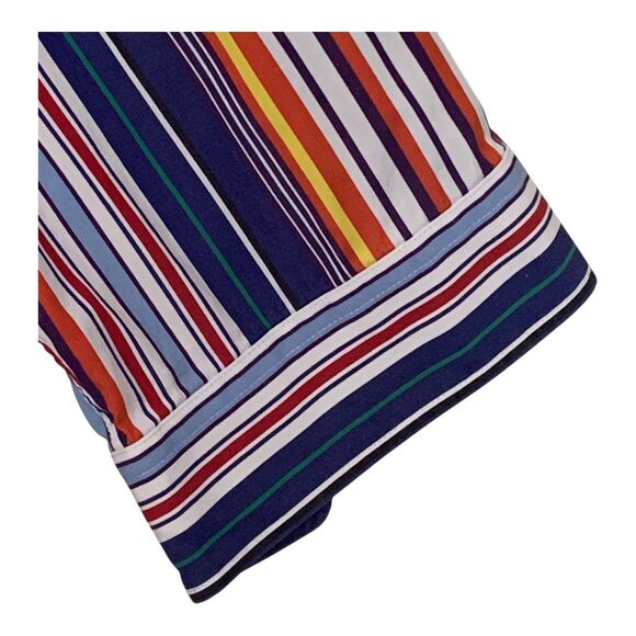 Lauren Ralph Lauren Women's Blouse 3 XL Multi Color Stripes Long Sleeve Cotton - Picture 5 of 13